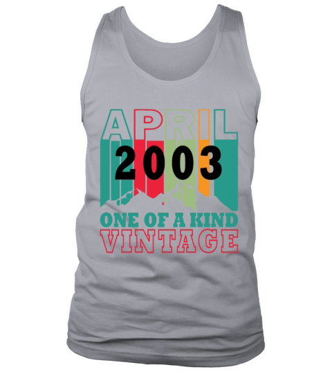 Birth month April 2003 Vintage Retro Tank Top Unisex