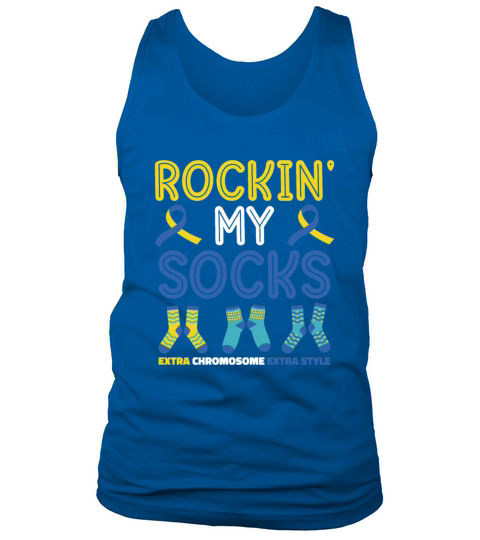 World Down Syndrome Day Awareness Rocking Socks Tank Top Unisex