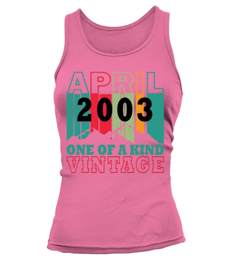 Birth month April 2003 Vintage Retro Tank top Woman