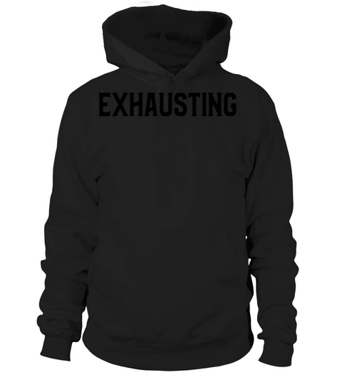 exausting black Hoodie Unisex
