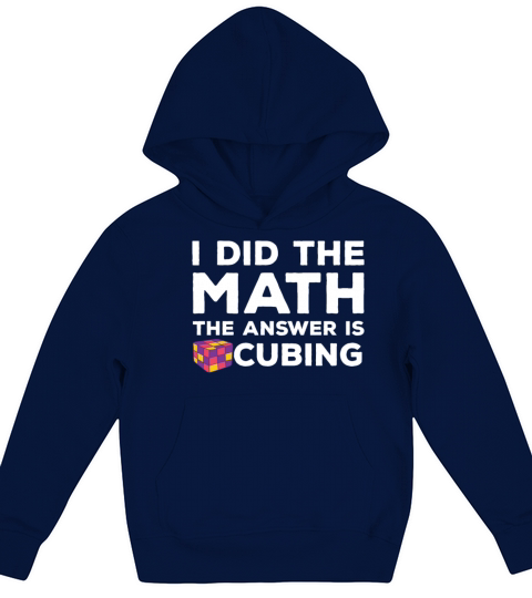 Funny Cubing Costume Speed Cube Lover Kids Hoodie