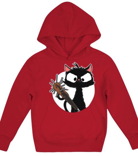 Halloween Retro Cat Vintage Cat Kids Hoodie