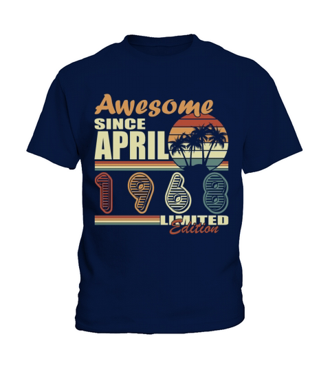 Vintage April 1968 Aged To Perfection Kids T-Shirt