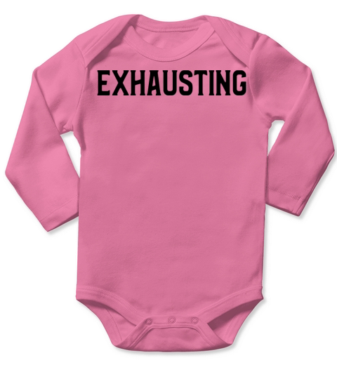 exausting black Long Sleeve Baby One-Piece