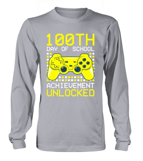 Happy 100th Day Of School Achievement Unlocked For Long sleeved Unisex