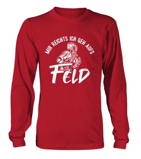 Mir reichts ich geh aufs Feld Goalie Lax Legend Long sleeved Unisex
