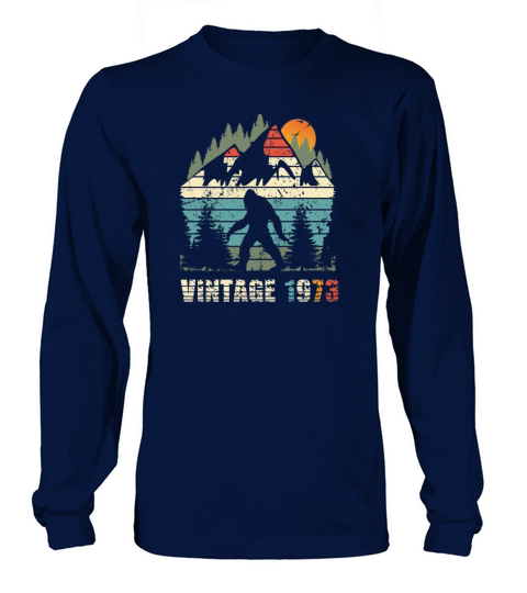 vintage 1973 yeti funny 50th birthday shirt Long sleeved Unisex