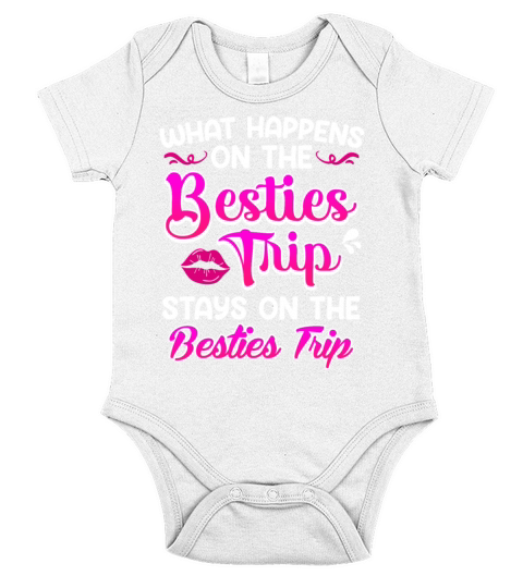 Besties Trip Friends Summer Vacation Spring Break Short Sleeve Baby One-Piece