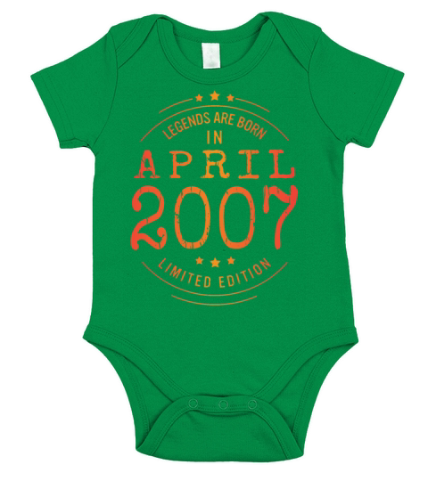 Birthday April 2007 Limited Edition Vintage Legend Short Sleeve Baby One-Piece