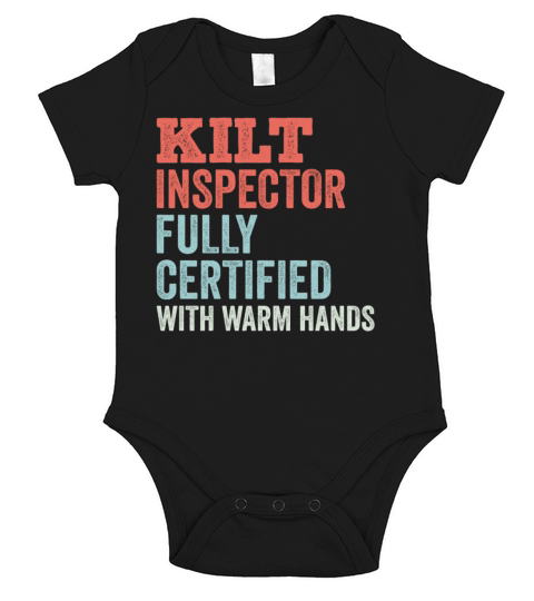 Kilt Inspector Certified With Warm Hands Scottish Short Sleeve Baby One-Piece