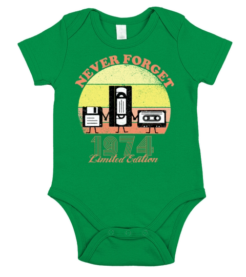 Never Forget 1974 Birthday - Limited Edition - Vin Short Sleeve Baby One-Piece