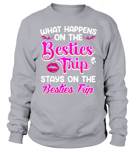 Besties Trip Friends Summer Vacation Spring Break Sweatshirt Unisex