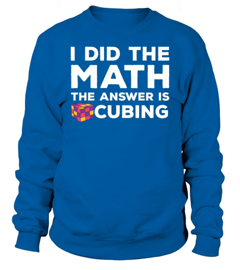 Funny Cubing Costume Speed Cube Lover Sweatshirt Unisex