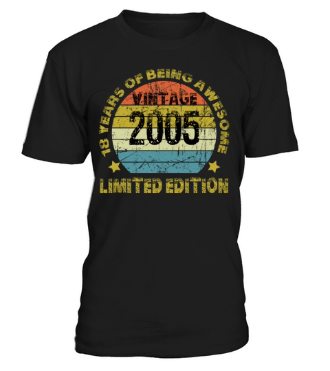 Vintage 2005 Limited Edition 18 Years Of Being Awe T-Shirt Unisex