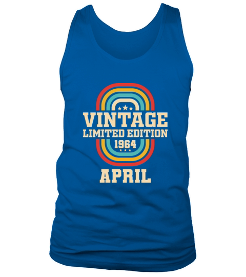 59th birthday April vintage 1964 vintage Tank Top Unisex