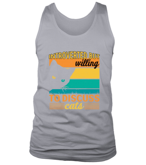 Introverted but Love Cat Tank Top Unisex