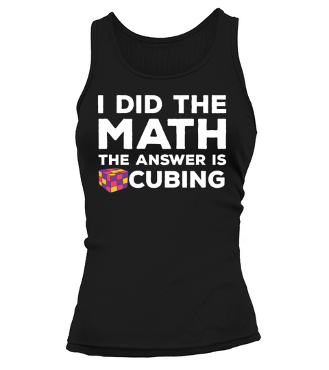 Funny Cubing Costume Speed Cube Lover Tank top Woman