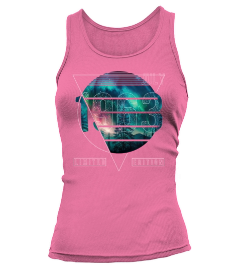 Limited Edition 1963 July Birthday Polar Lights Tank top Woman