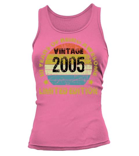 Vintage 2005 Limited Edition 18 Years Of Being Awe Tank top Woman