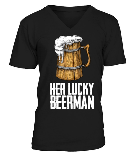 Man cave Beer drinking V-Neck T-shirt