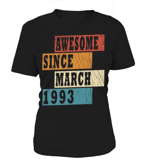 30th birthday march vintage 1993 vintage Women's T-Shirt