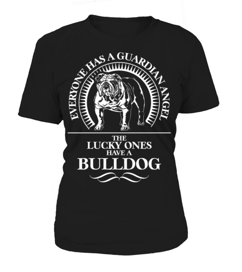 British Bulldog Guardian Angel Dog quote Women's T-Shirt