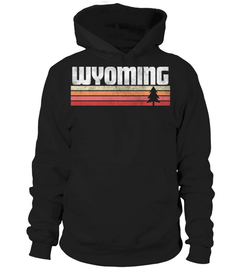 Wyoming Retro Style Vintage Gift State Outdoor Hoodie Unisex