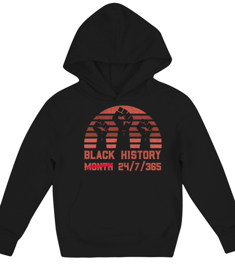 Black History Month USA Black History African Kids Hoodie