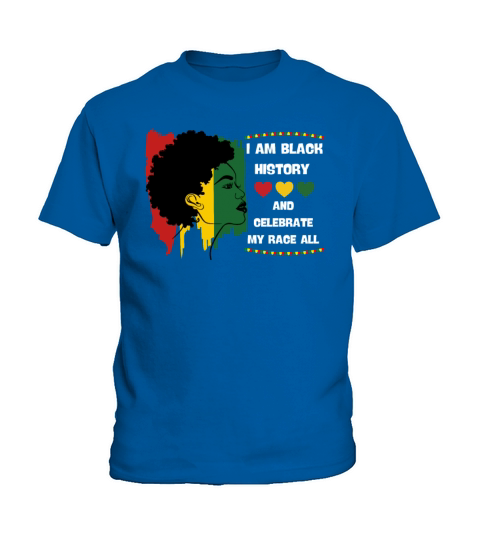 Black History Month Afro Melanin Black Women Kids T-Shirt