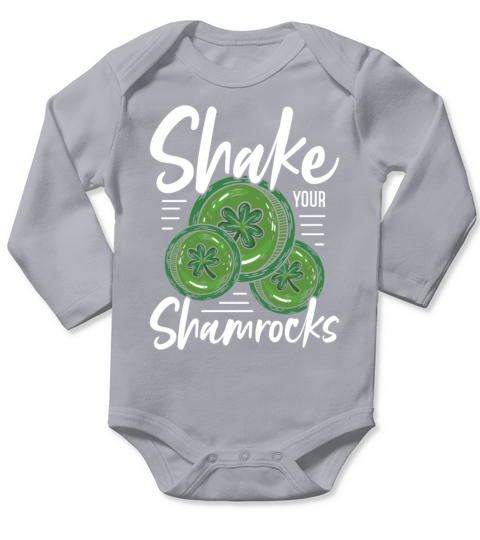 Funny Irish Saint Patricks Day Shake Your Long Sleeve Baby One-Piece