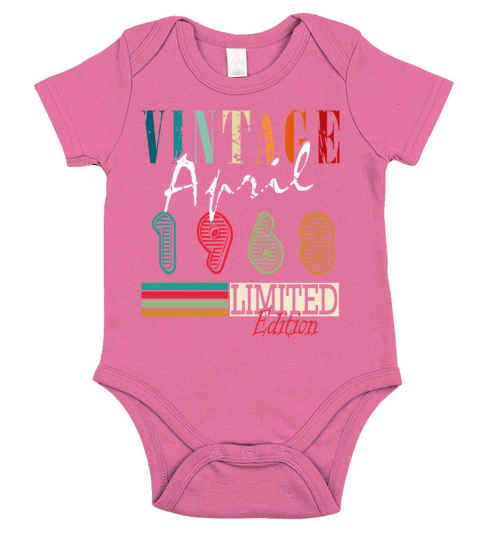 April 1968 vintage Short Sleeve Baby One-Piece