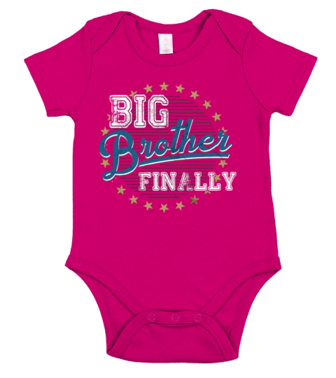 Big Brother Finally Shirt Finally Brothers The Big Short Sleeve Baby One-Piece