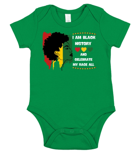 Black History Month Afro Melanin Black Women Short Sleeve Baby One-Piece