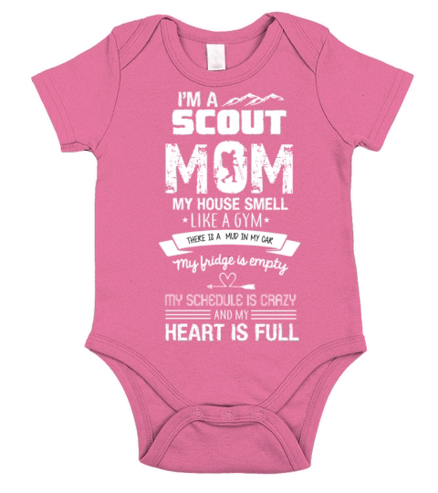 Scout Mom T-Shirt for Mothers of Scouts Short Sleeve Baby One-Piece
