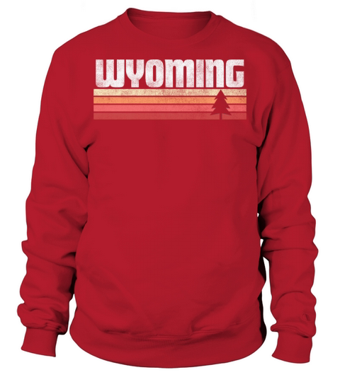 Wyoming Retro Style Vintage Gift State Outdoor Sweatshirt Unisex