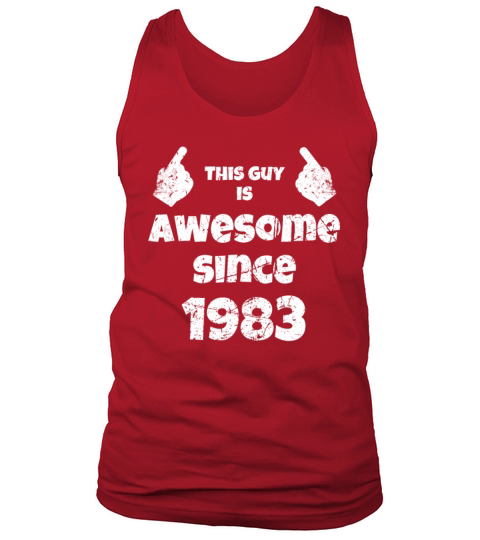 40th Birthday Vintage 1983 Tank Top Unisex