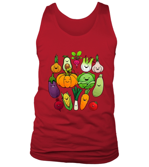 Cute Vegetable Art Men Women Healthy Veggie Veganc Tank Top Unisex