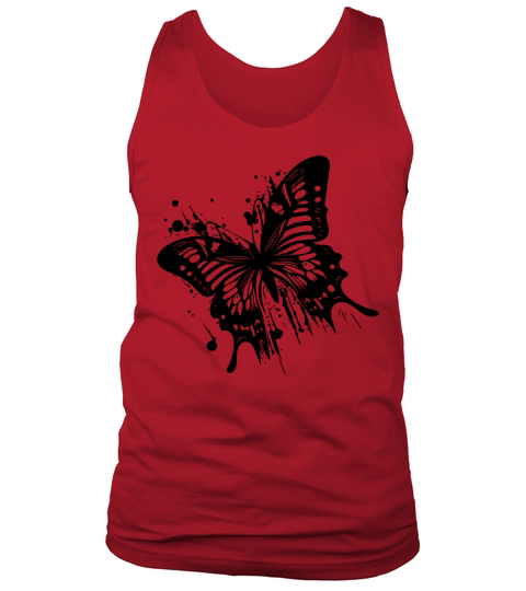 Elegant Vintage Ink Butterfly Tank Top Unisex