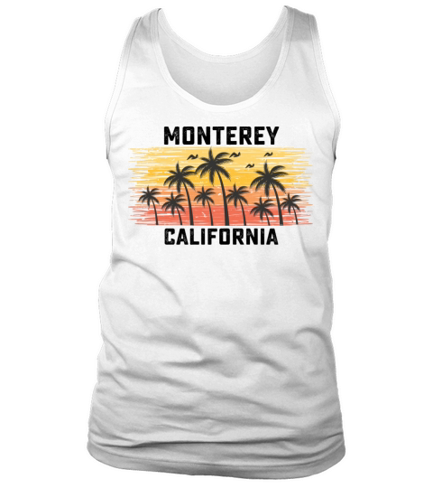 Monterey California Summer Retro VIntage Vacation Tank Top Unisex