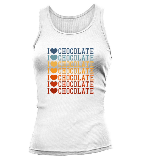 I Love Chocolate Retro Vintage Tank top Woman