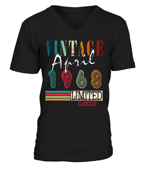 April 1968 vintage V-Neck T-shirt