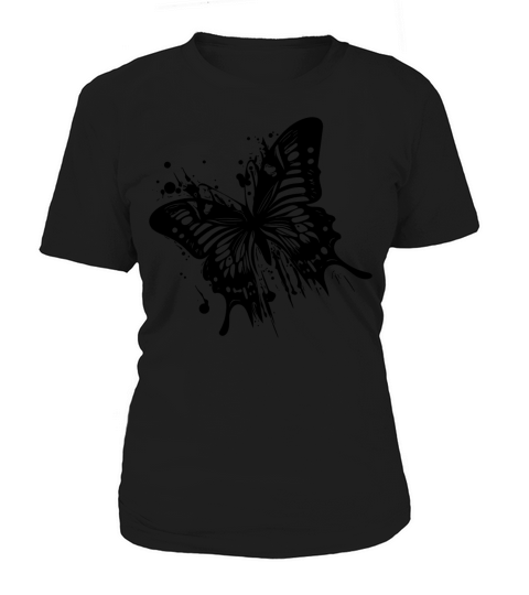 Elegant Vintage Ink Butterfly Women's T-Shirt