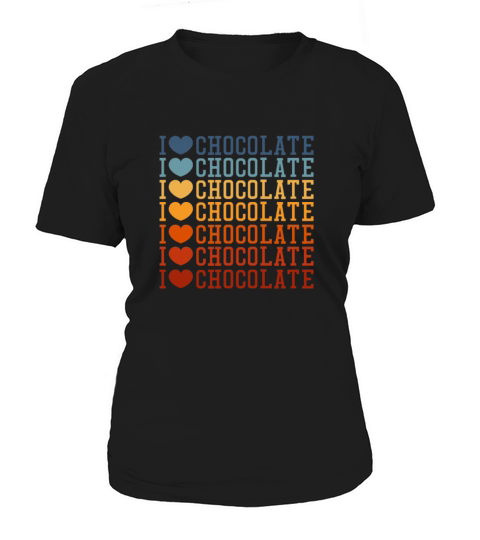 I Love Chocolate Retro Vintage Women's T-Shirt