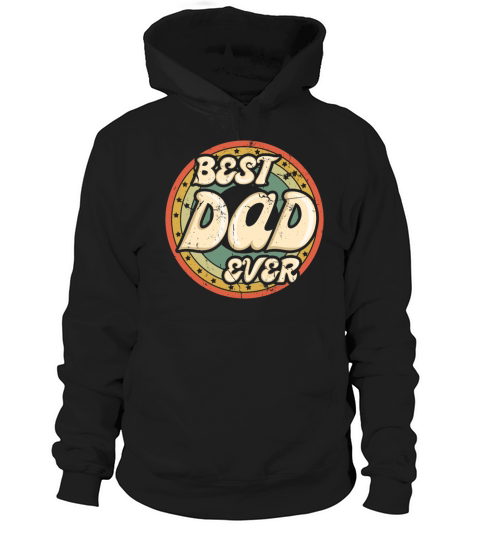 Best Dad Papa Retro Vintage 2023 Fathers Day Hoodie Unisex