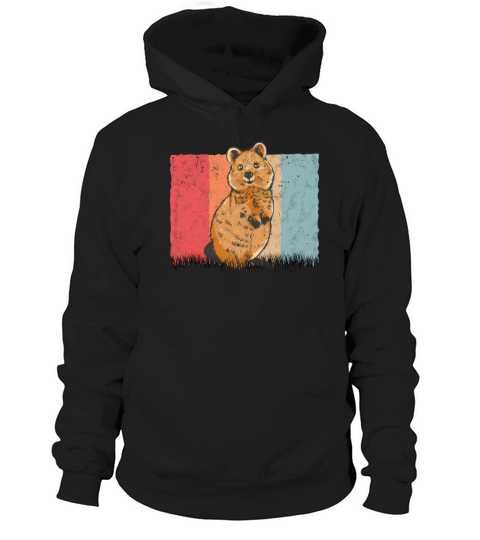 Quokka Vintage Short-tailed Kangaroo Retro Hoodie Unisex