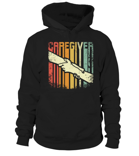 Retro Vintage Caregiver Hoodie Unisex