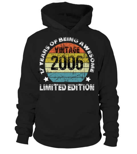 Vintage 2006 Limited Edition 17 Years Of Being Awe Hoodie Unisex