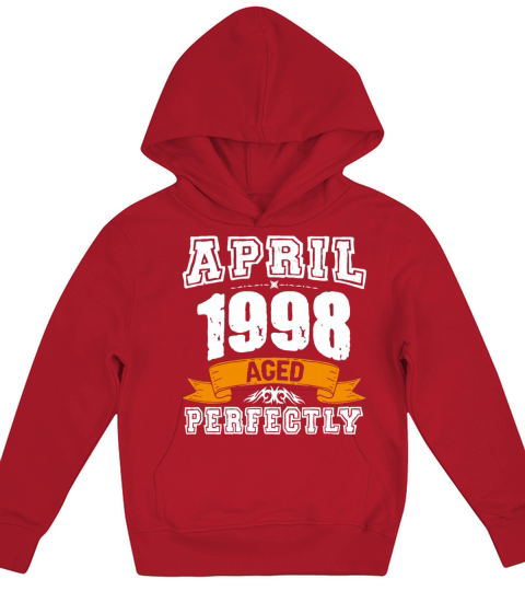 April 1998 Vintage Birthday Present Kids Hoodie