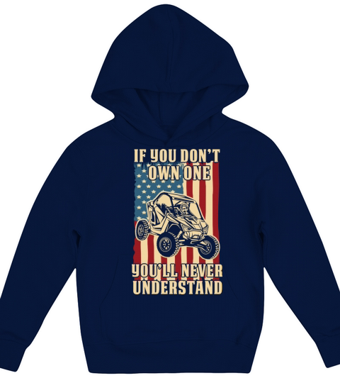 POLARIS RZR Vintage USA flag Rzr graphics Kids Hoodie