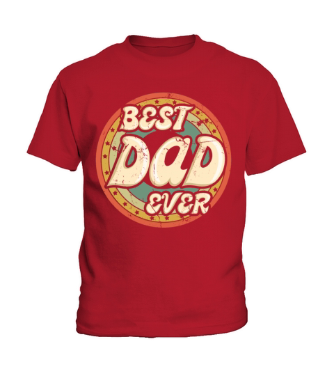 Best Dad Papa Retro Vintage 2023 Fathers Day Kids T-Shirt